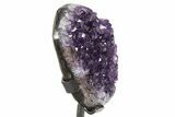 Sparkling Amethyst Geode With Metal Stand - Uruguay #342692-2